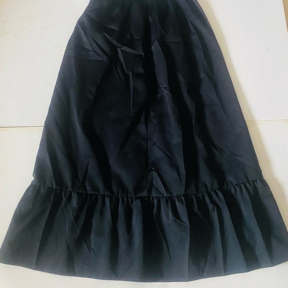 Vintage Helen Fabrikant Black Long Evening Cocktail Skirt Sz 14 30Wx44L - Picture 5 of 5
